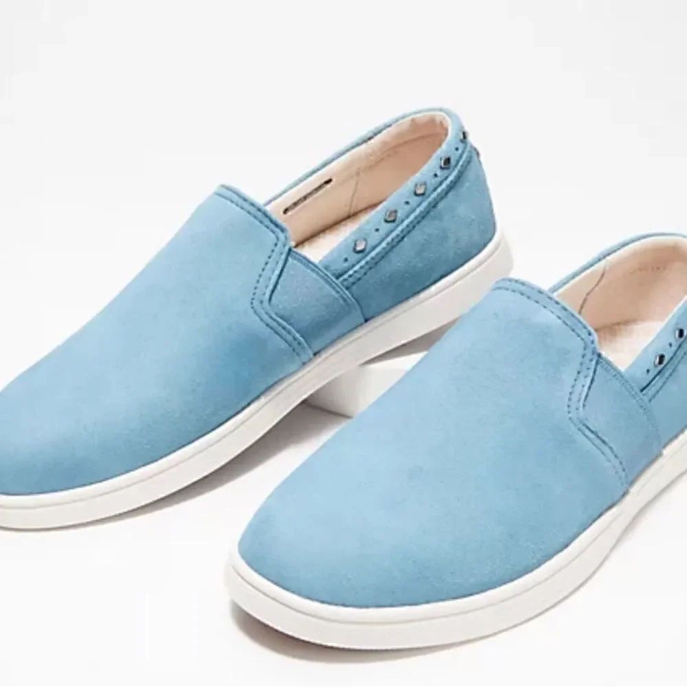 COPY-Spenco Orthotic Suede Water Repellent Slip-On Shoes - Santa Barbara size 9B